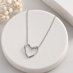 Double Heart Gold Necklace