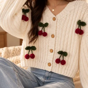 berrysberg cream cherry cardigan gallery 2