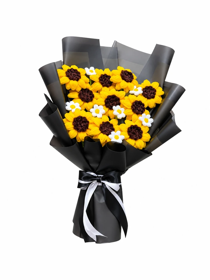 berrysberg sunflower crochet bouquet gallery 2 720x960 berrysberg sunflower crochet bouquet gallery 2 720x960